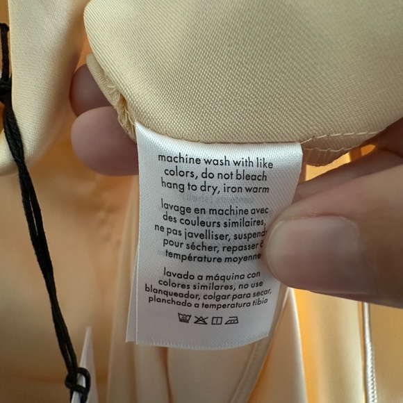 WeWoreWhat Cowl Back Maxi Dress Satin Charmeuse Size 12 - Picture 5 of 7